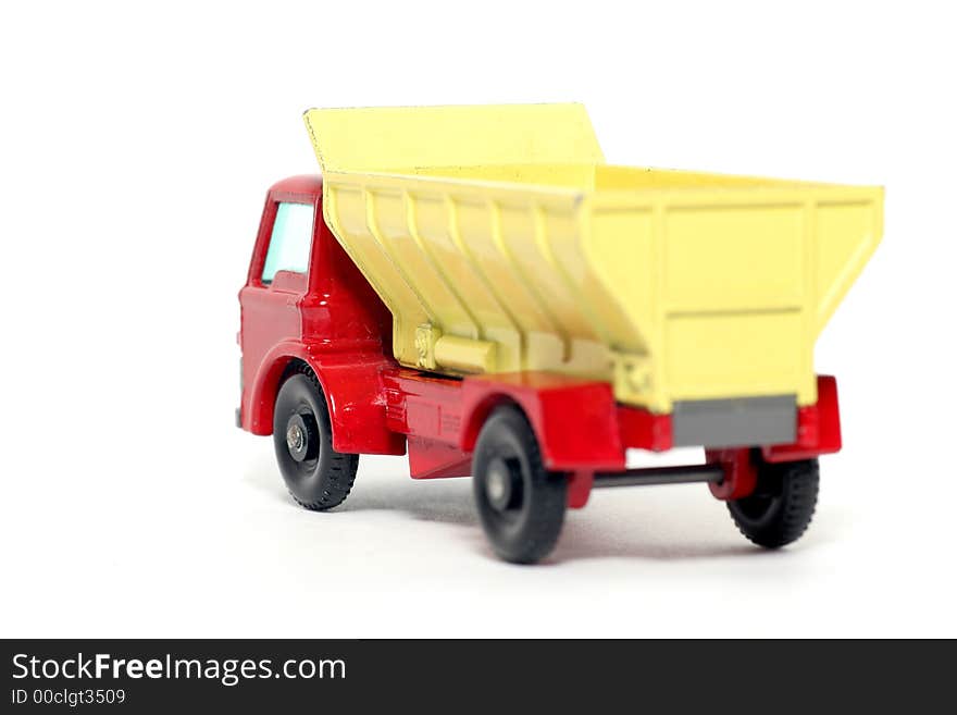 Old Toy Car Grit Spreading Truck