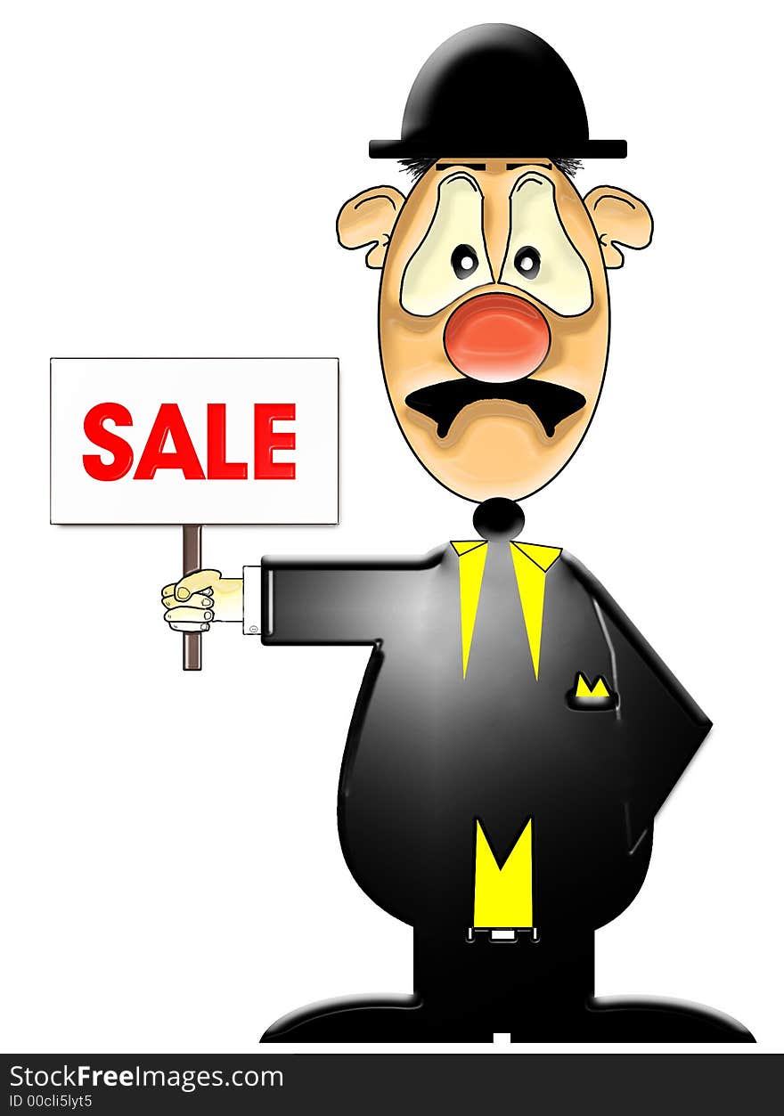 Sale Sale sign ,cartoon,funy