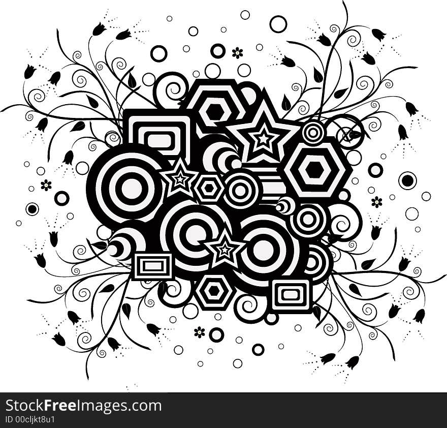 Background With Circles - Vector