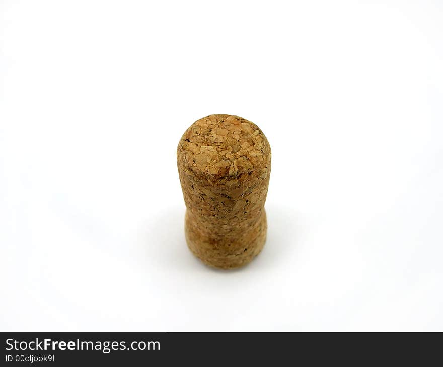 Beautiful wooden fuse on a white background