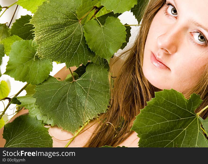 Woman Leaf