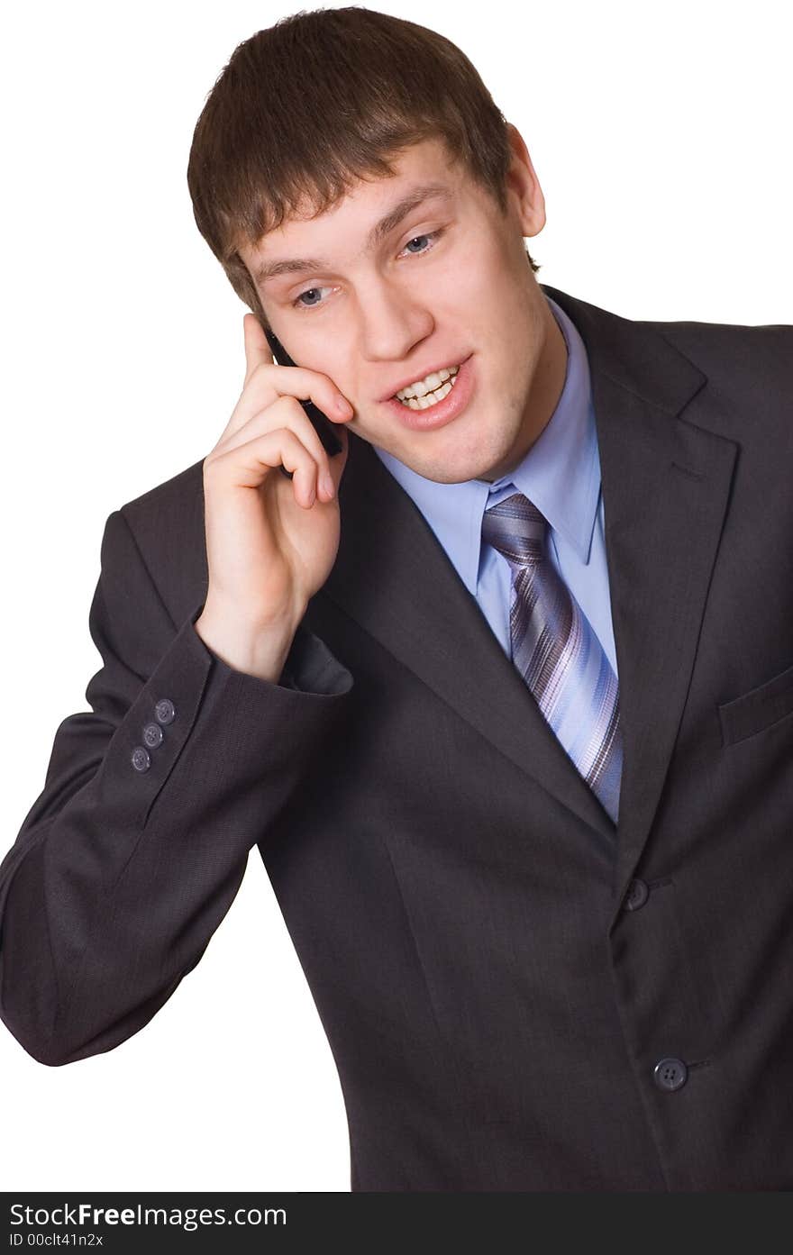 Picture of a Business man with mobile phone