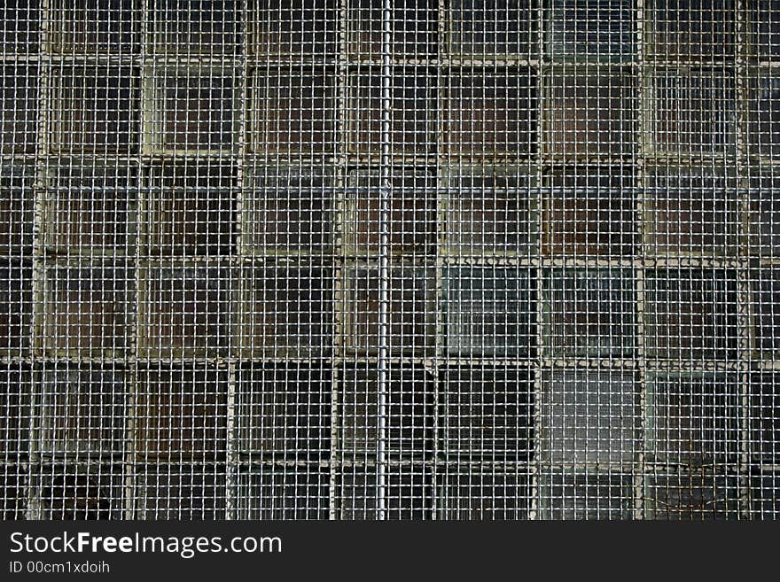 Rusty wire mesh background