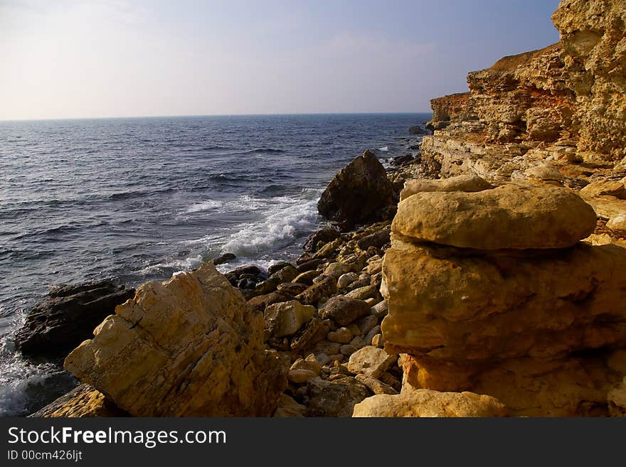 Coast of black sea, europe.