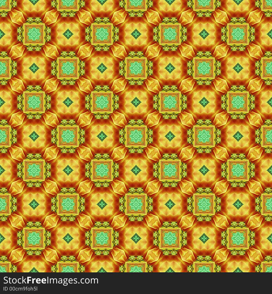 Seamless Flower Repeat Pattern (4)