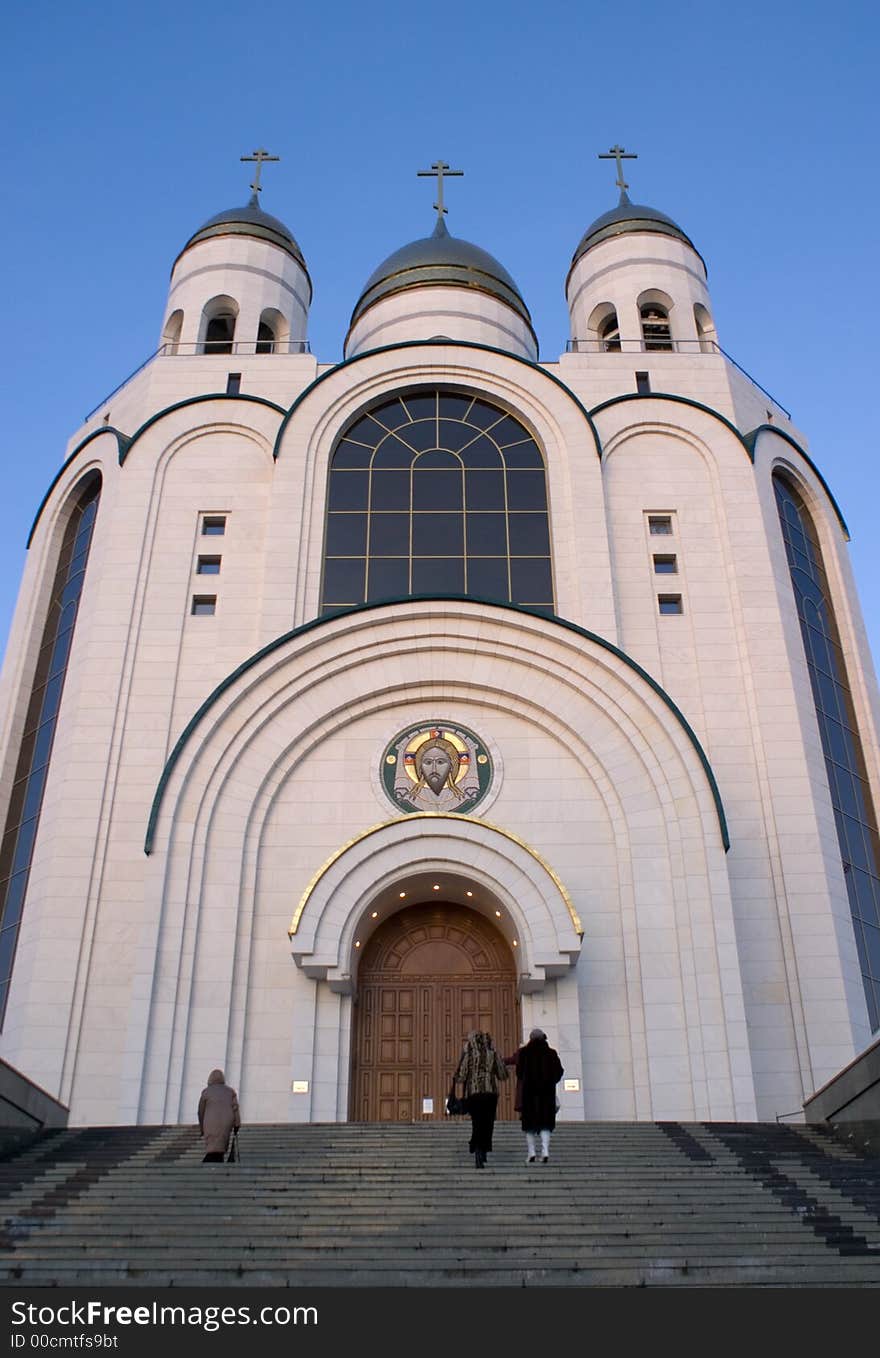 Temple of the Christ of the savior. Kaliningard.Russia. Temple of the Christ of the savior. Kaliningard.Russia