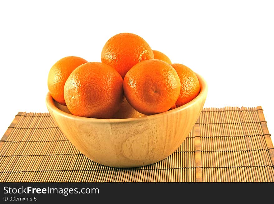 Oranges in a basket