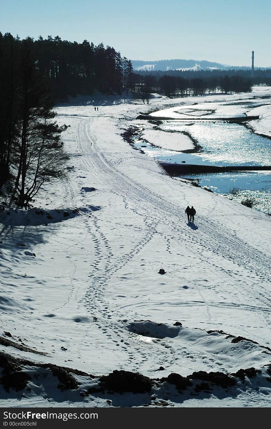 River, beautiful, snow, springs river,