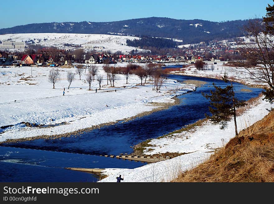 River, beautiful, snow, springs river,