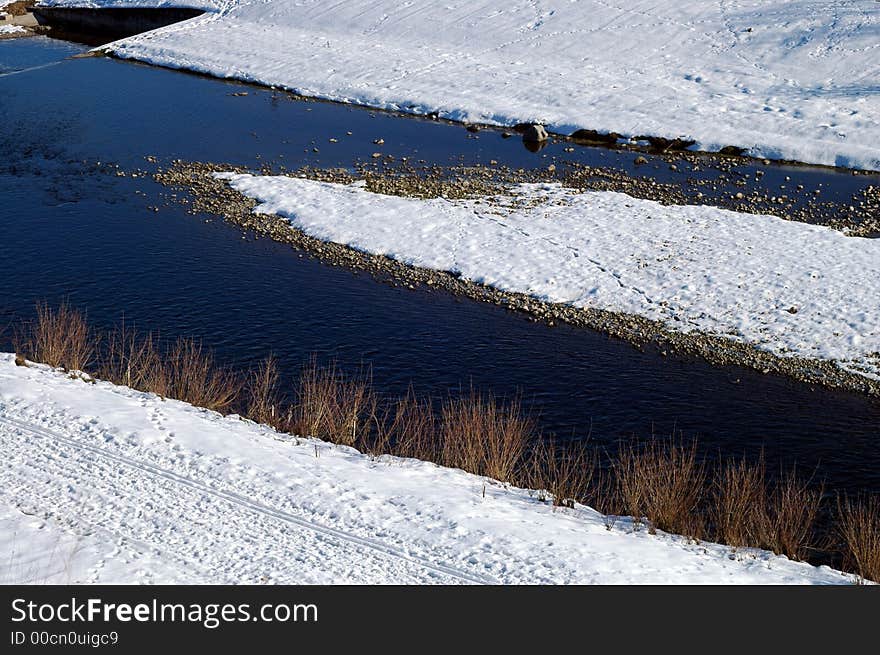 River, beautiful, snow, springs river,