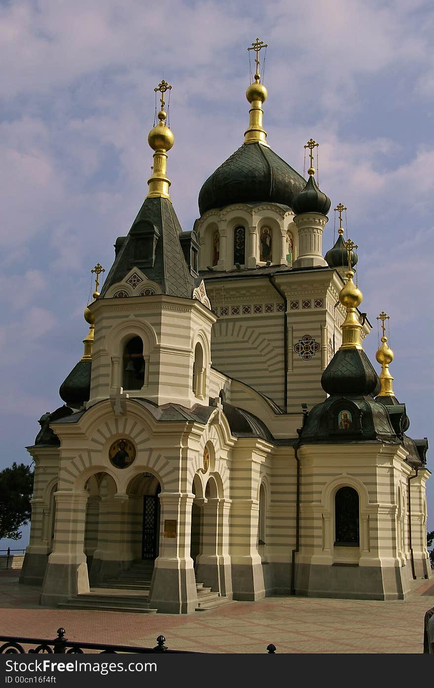 Orthodox Cathedral in Byzantine style. Orthodox Cathedral in Byzantine style