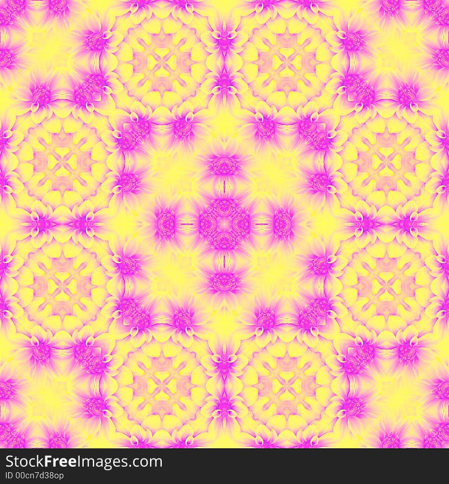 Seamlessly repeating wallpaper pattern, pink flower backgrounds. Seamlessly repeating wallpaper pattern, pink flower backgrounds