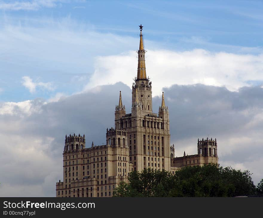 Architectral building in city Moscow