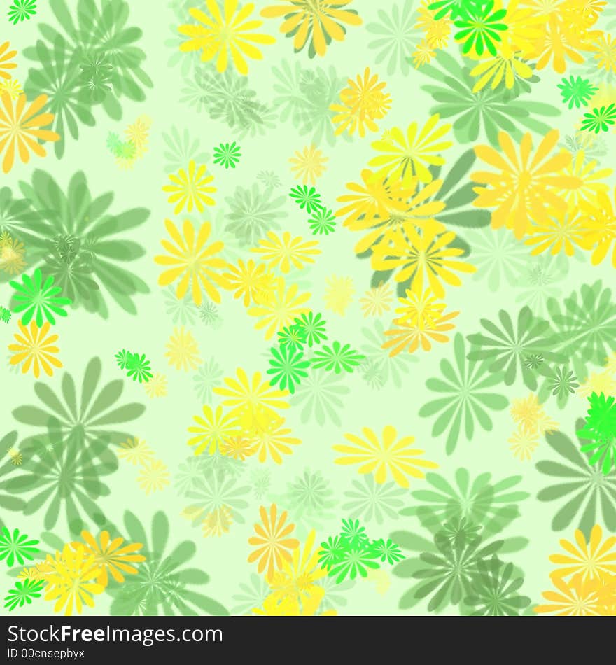 Floral pattern gift paper