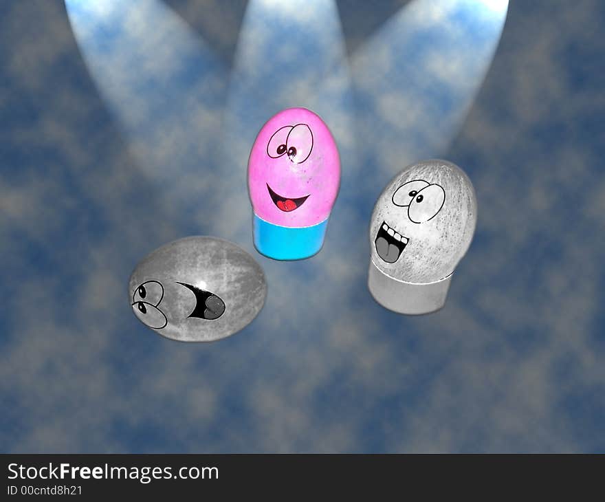 Stock Photo Illustration of Easter Eggs