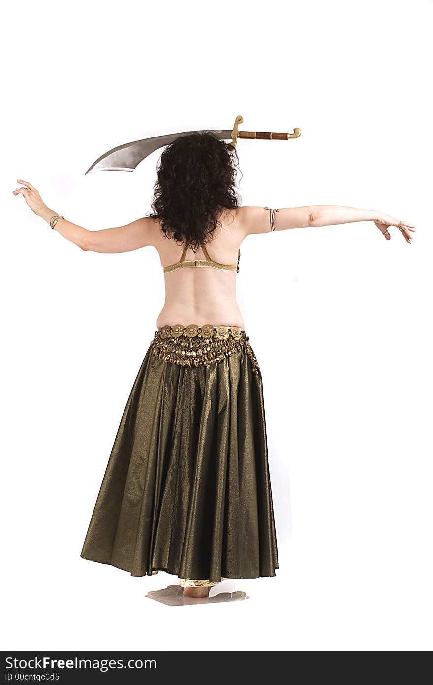 Belly dancer doing her thing. Belly dancer doing her thing