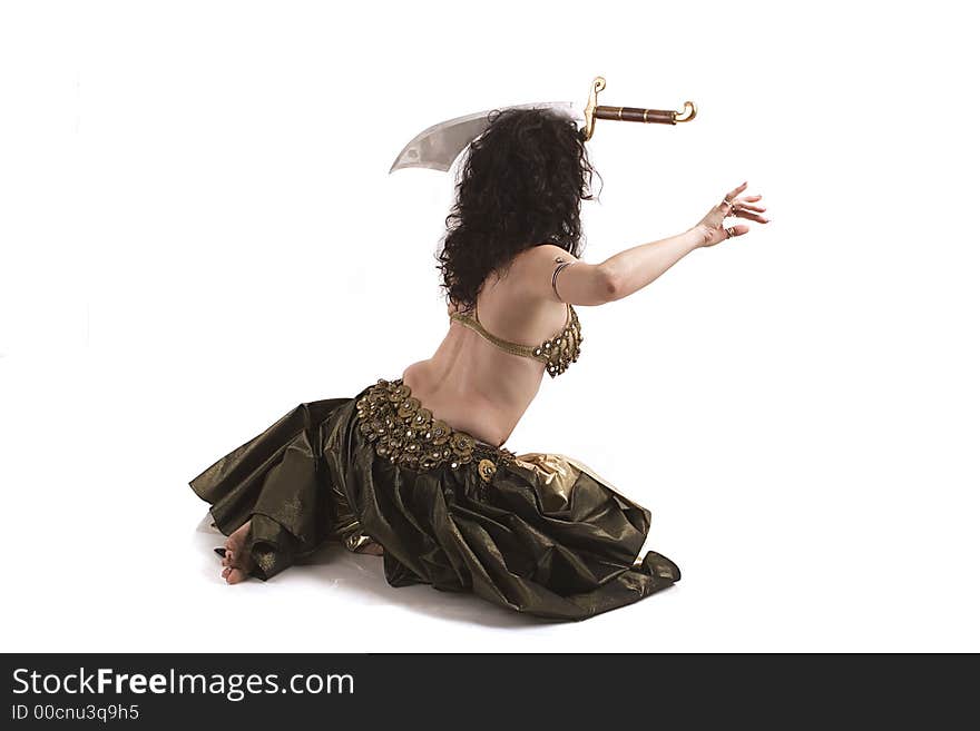 Belly dancer doing her thing. Belly dancer doing her thing