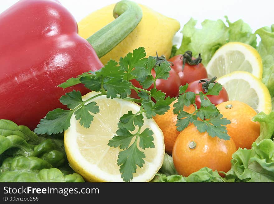 Closeup of Fresh Vegetables