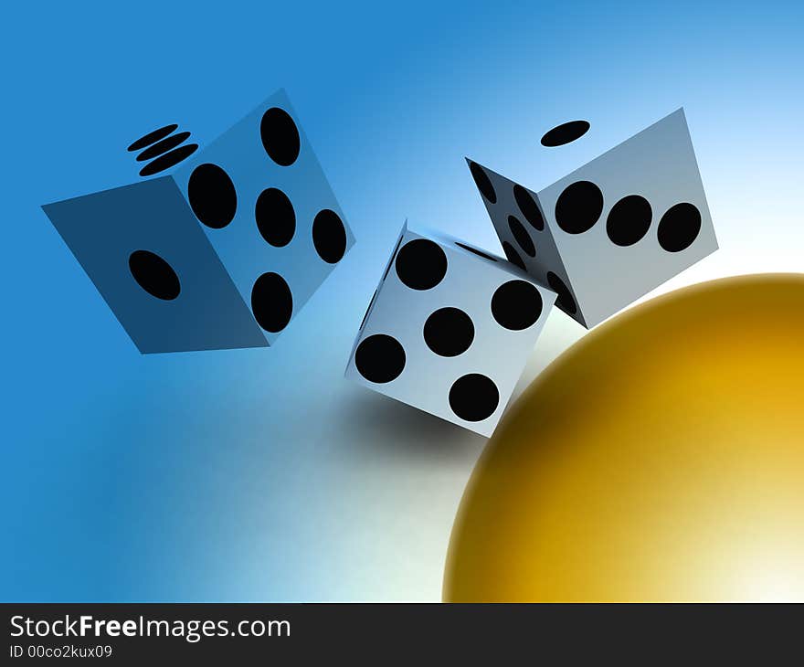 A image of a set of dice that have been thrown, it would be suitable for images based on betting. A image of a set of dice that have been thrown, it would be suitable for images based on betting.