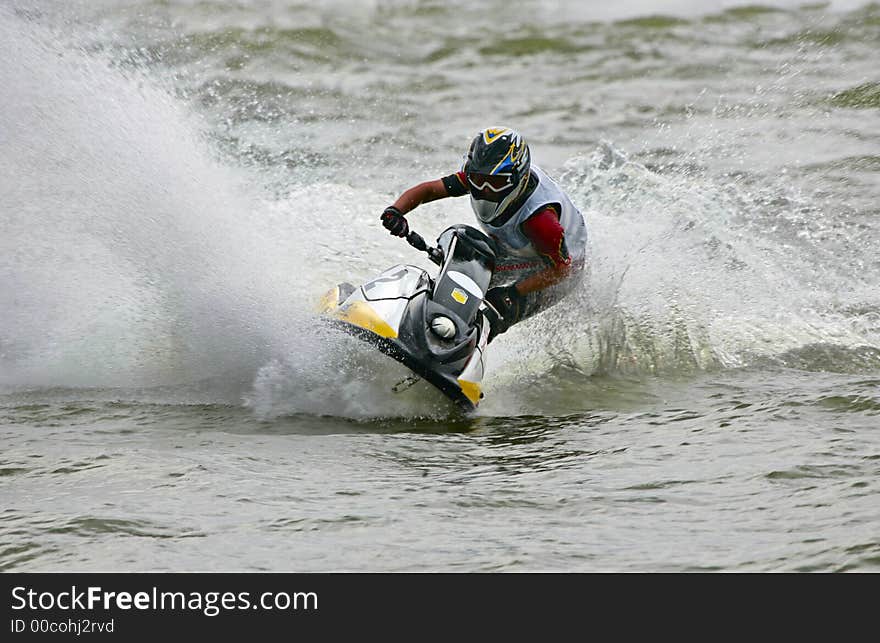 Man On A Jetbike