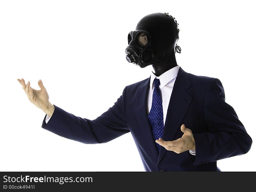 Masked man and tie