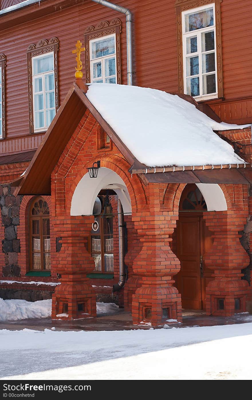 House in women monastery in Estonia called Pjuhtica