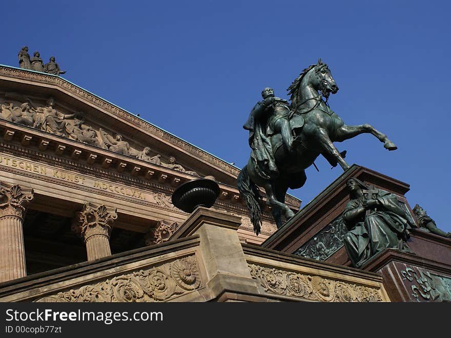 The Old National Gallery in Berlin. The Old National Gallery in Berlin