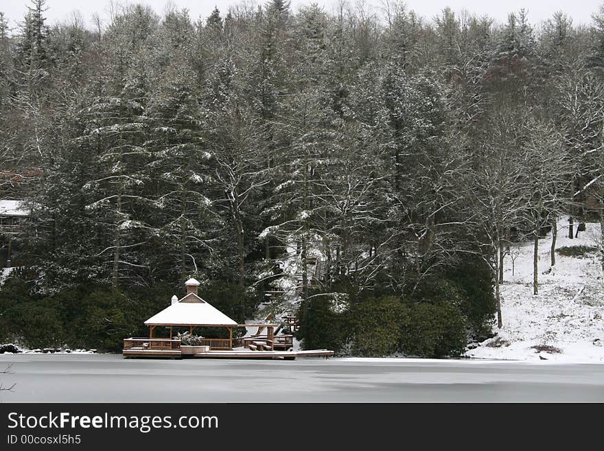 Snowy Gazebo