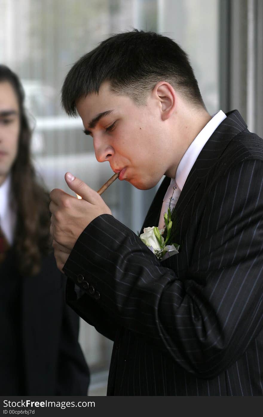 Groom And A Cigar