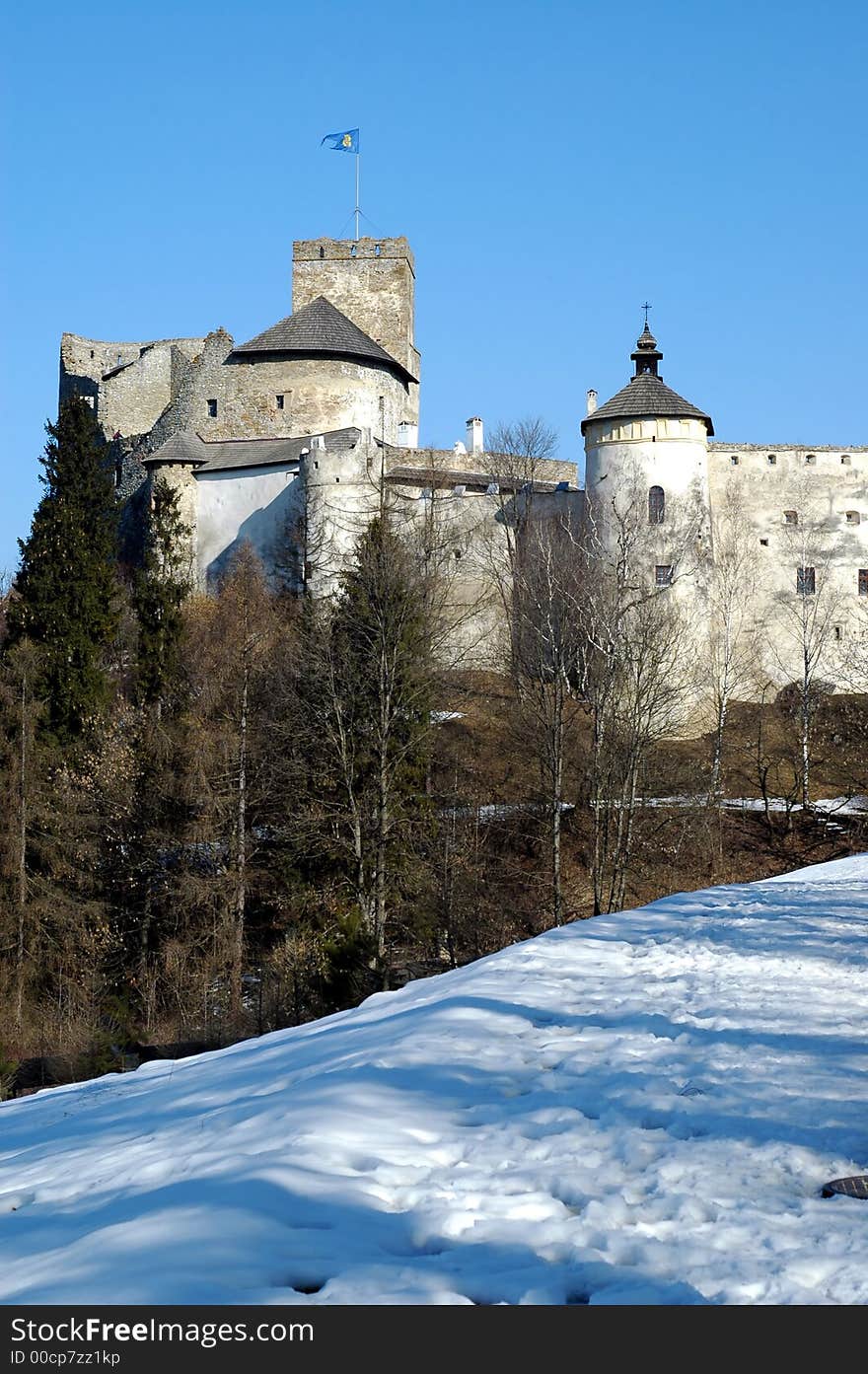 Medieval castle in Poland. View.