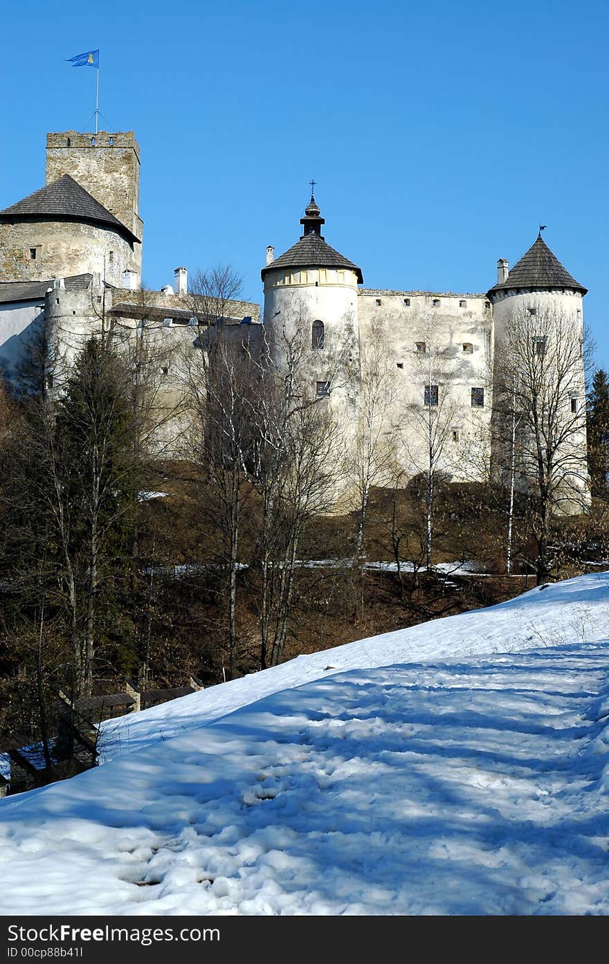 Medieval castle in Poland. View.