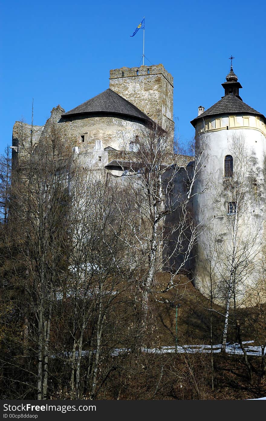 Medieval castle in Poland. View.