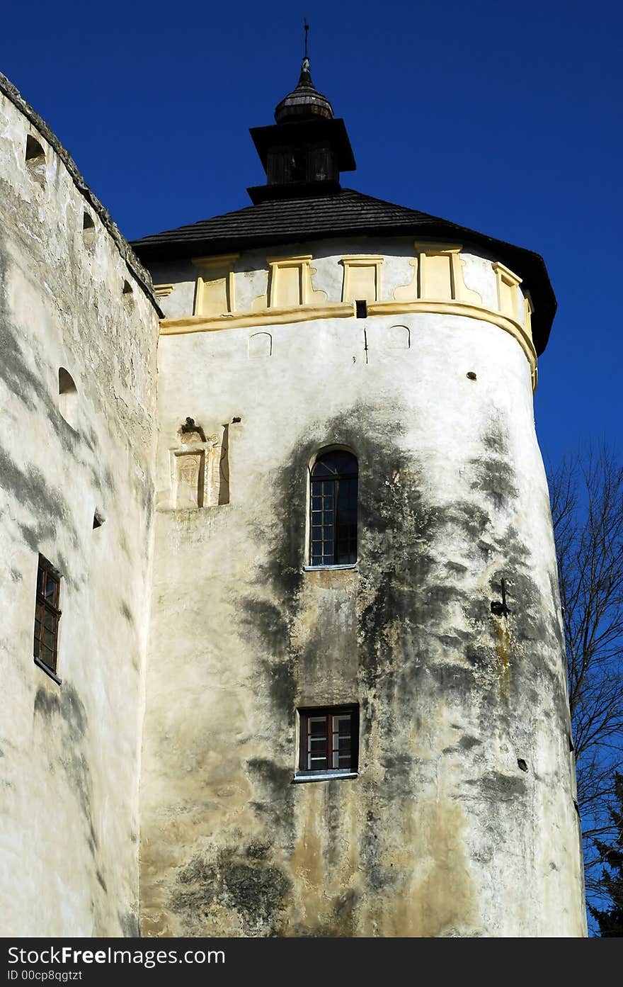 Medieval castle in Poland. View.