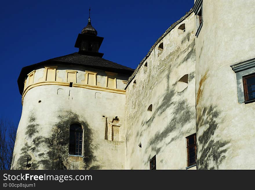 Medieval castle in Poland. View.