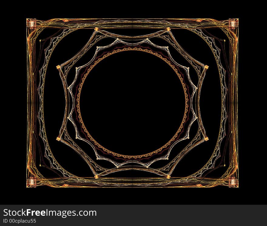 Tramp art frame