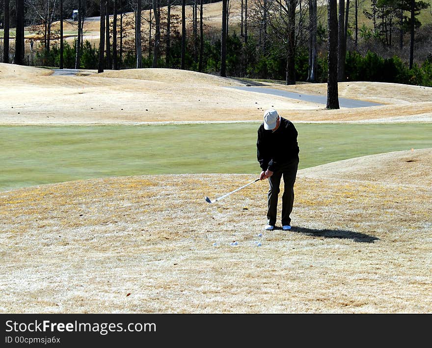 Photographed golf course at local area in Georiga.