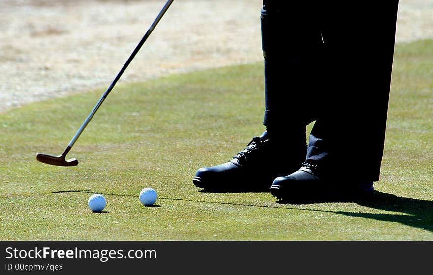 Photographed golf course at local area in Georiga.