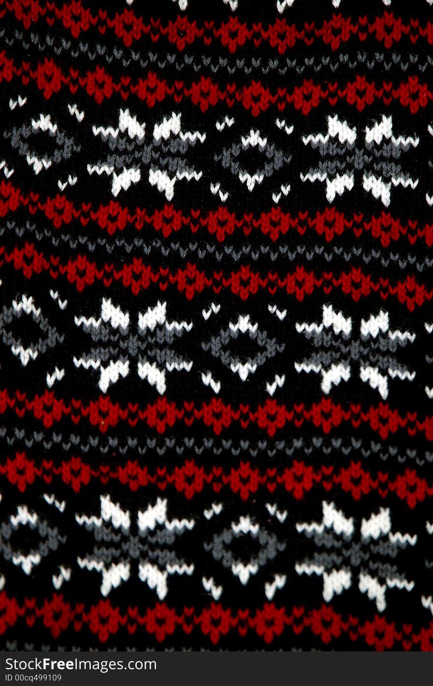 Close up of a beautifully woven sweater pattern. Close up of a beautifully woven sweater pattern