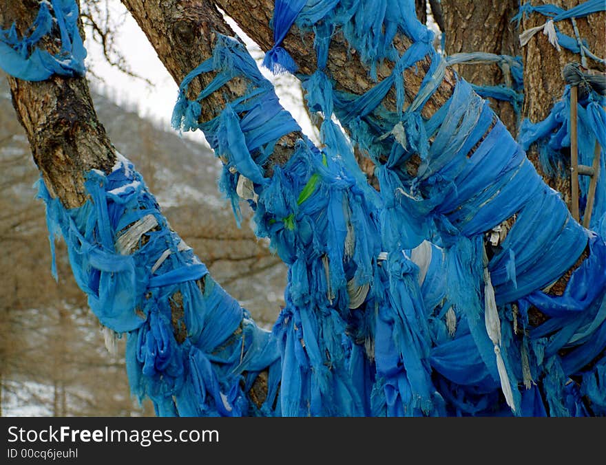 Mongolian worship place - detail