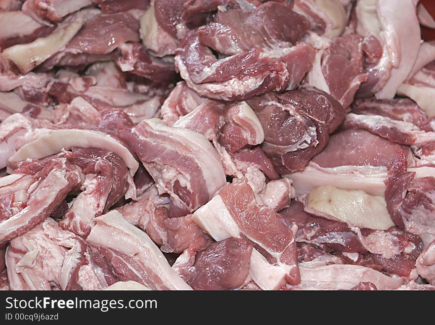 Asian food being prepared or cooked