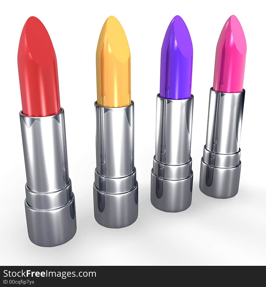 Colorful lipsticks