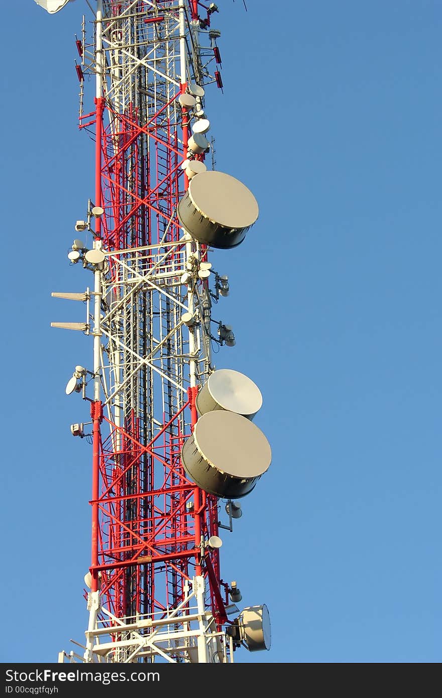 Detail of a transmitter mast