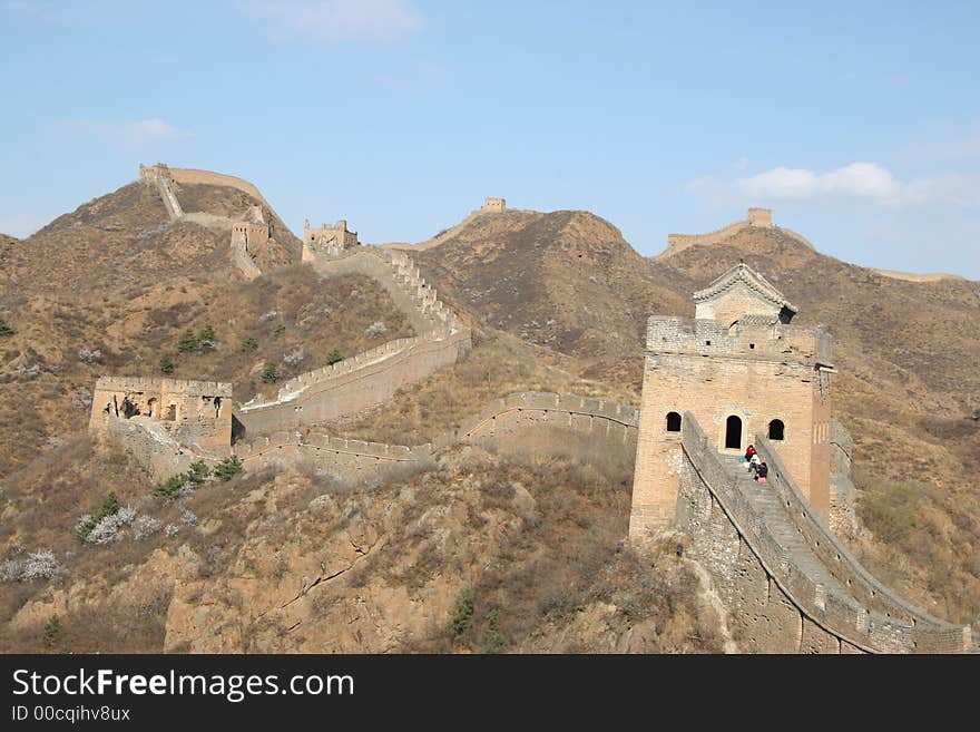 Great Wall on Mountains