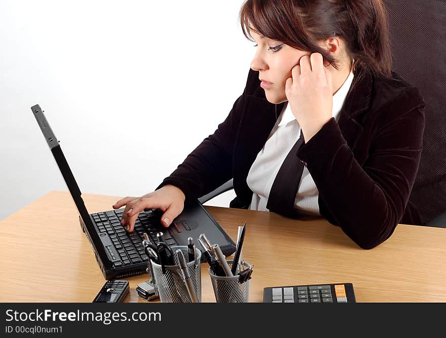 Businesswoman at desk 19