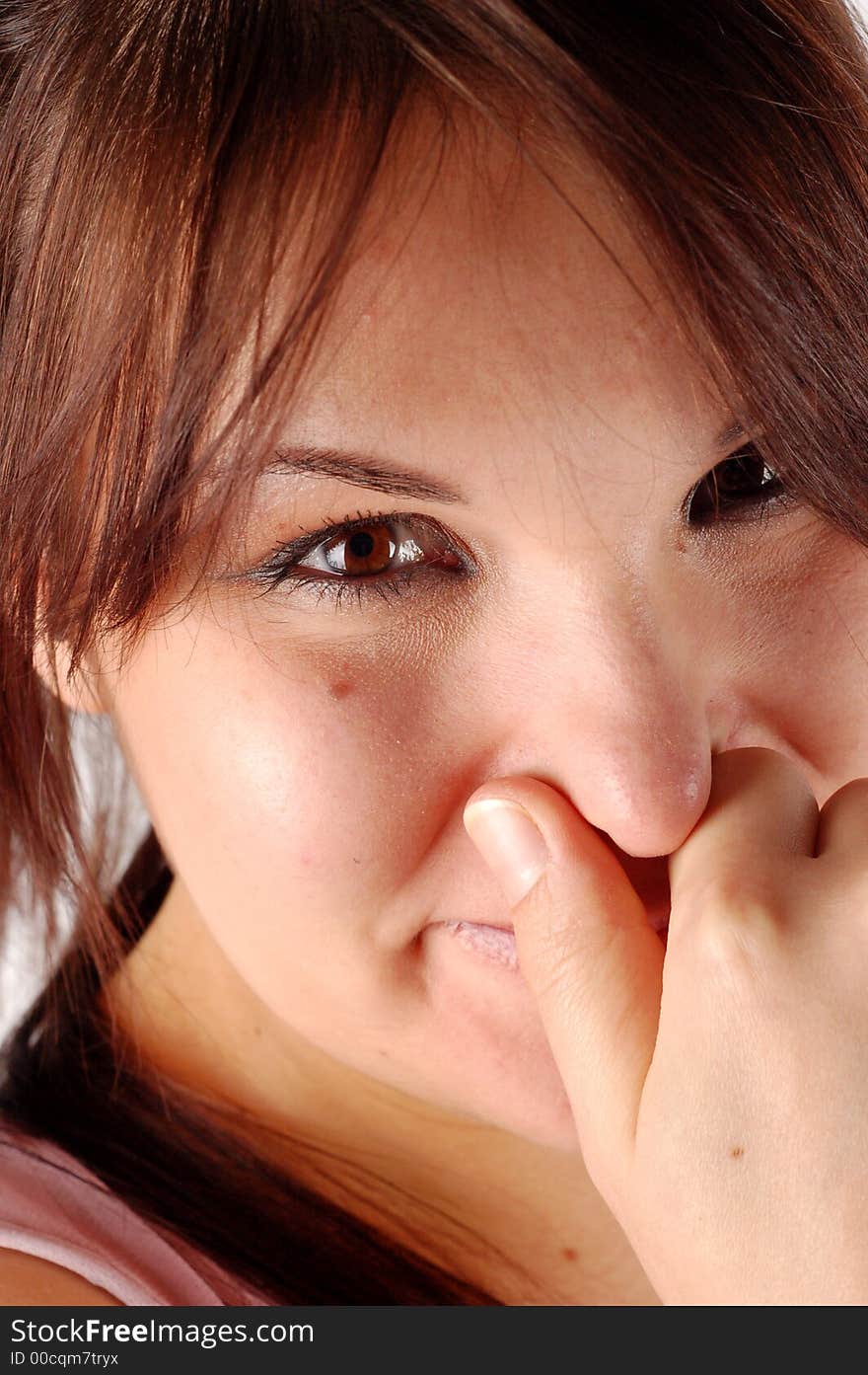 Close-up of beautiful woman with makeup. Close-up of beautiful woman with makeup