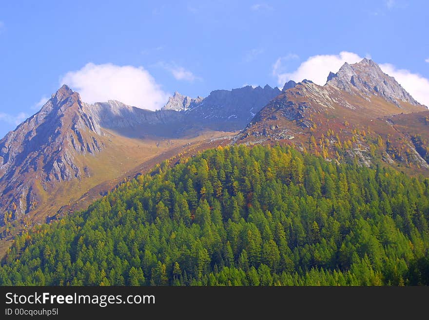 Nice mountain landscape in the summertime – outdoor. Nice mountain landscape in the summertime – outdoor