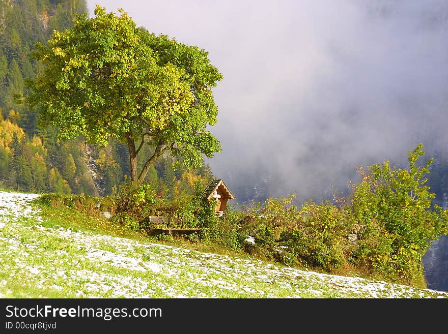 Nice mountain place in the falltime – outdoor. Nice mountain place in the falltime – outdoor