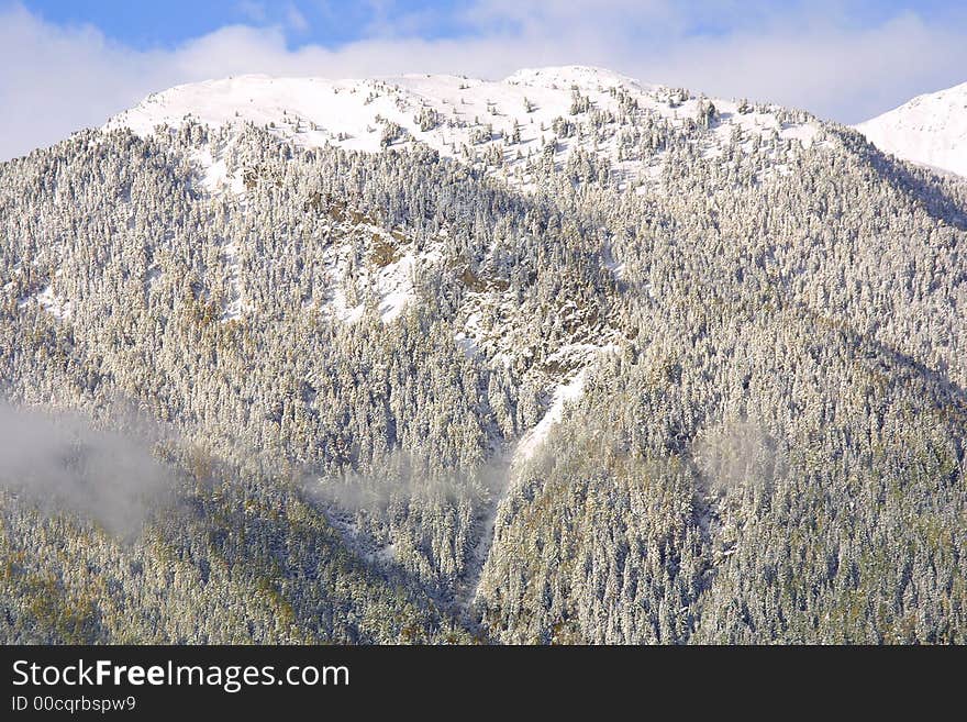 Big mountains with snow on the summit. Big mountains with snow on the summit