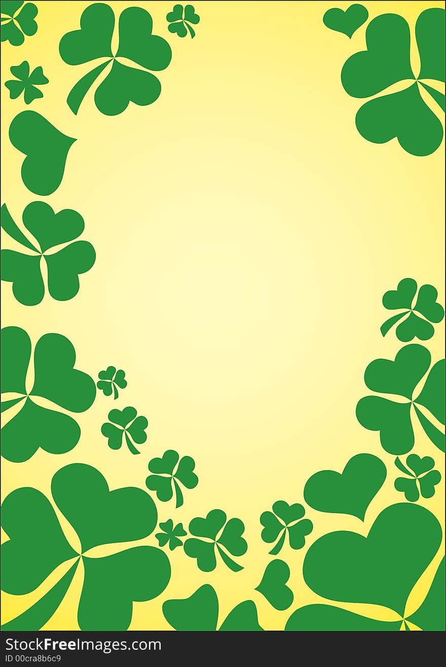 Shamrocks background