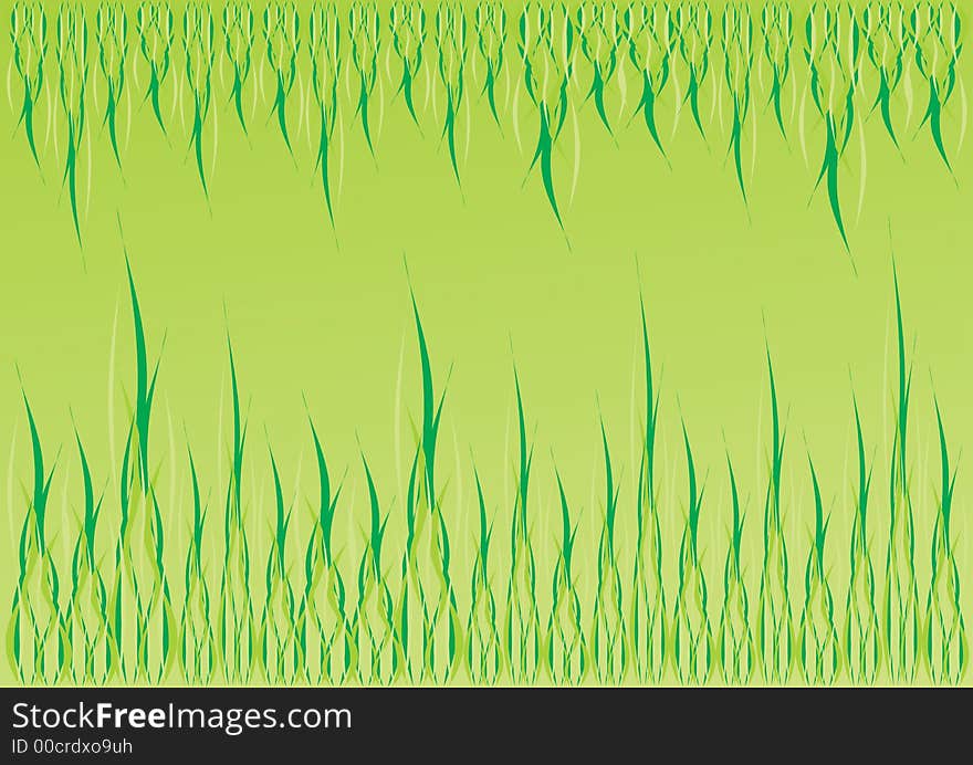 Green fresh spring background illustratio